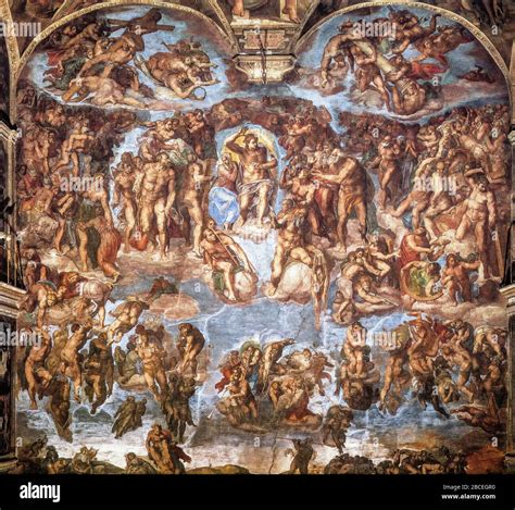 Il Giudizio Universale Michelangelo Immagini E Fotografie Stock Ad Alta