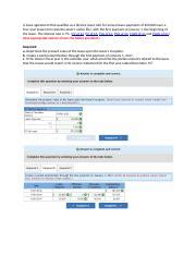 Ch 15 3 HW Docx A Lease Agreement That Qualifies As A Finance Lease