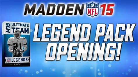 Madden Ultimate Team Legend Pack Opening Legend Pull Omg Mut