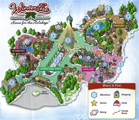 Simple Kings island location map of new antique car ride with Best ...