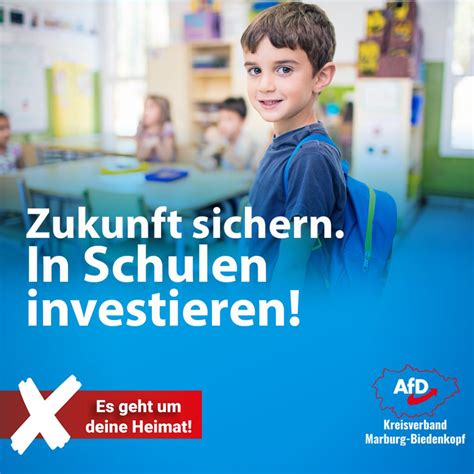 Bildung und Kultur Unser Programm für Marburg Biedenkopf AfD