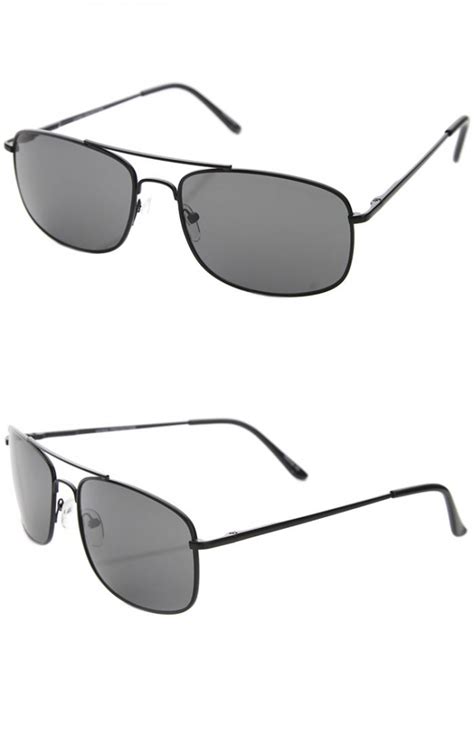 Mens Metal Aviator Sunglasses With Uv400 Protected Composite Lens