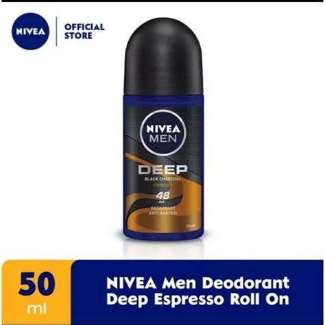 Jual Nivea Men Deodorant Deep Espresso Roll On Ml Shopee Indonesia