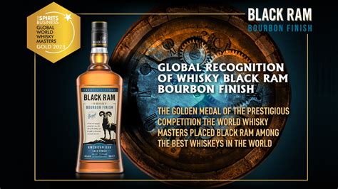GLOBAL RECOGNITION OF WHISKY BLACK RAM BOURBON FINISH