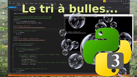 Sur Python présentation du Tri à bulles YouTube