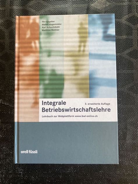 Integrale Betriebswirtschaftslehre Lehrbuch Webplattform Kaufen Auf