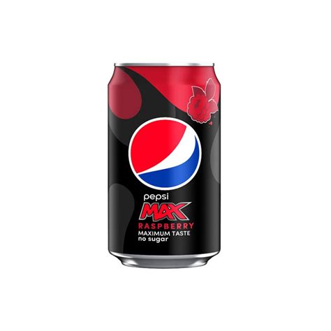 Pepsi Max Raspberry No Sugar Cola Can 330ml Sids Shop