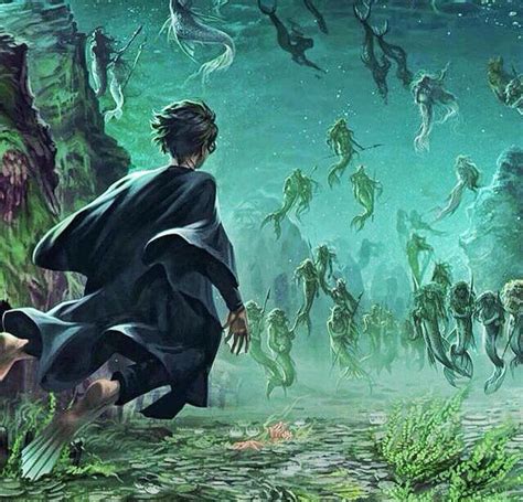 The Merpeople In The Black Lake Harry Potter Mermaid Harry Potter