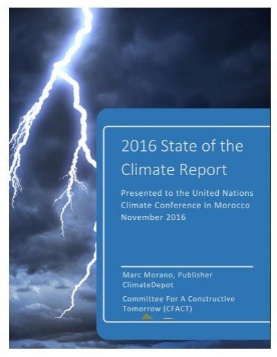 State Of The Climate Report