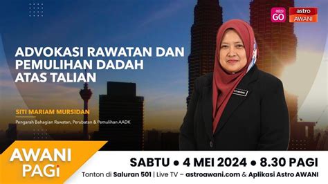 AWANI Pagi Advokasi Rawatan Dan Pemulihan Dadah Atas Talian Astro Awani