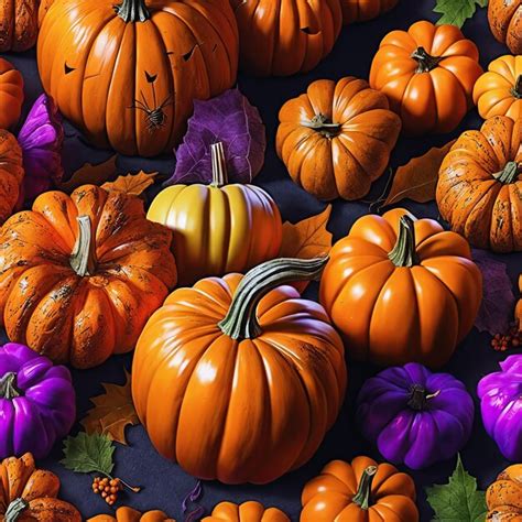 Premium Ai Image Halloween Pumpkins Ai Generated