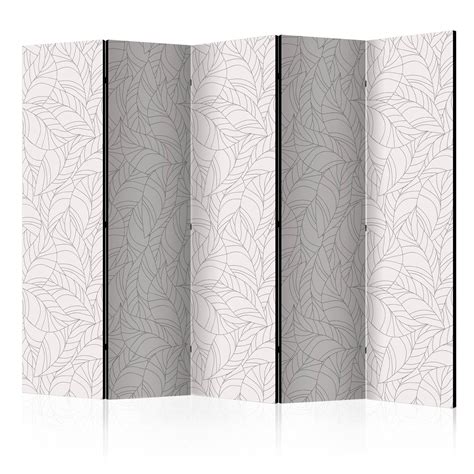 Paravent Colourless Leaves II Room Dividers 225x172 Leroy Merlin