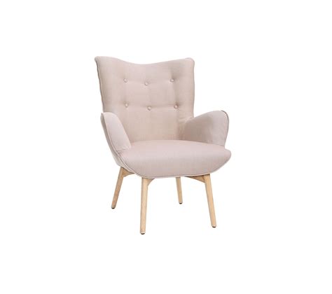 Fauteuil Avec Repose Pieds Scandinave En Tissu Rose Poudr Et Bois