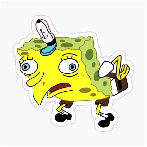 Spongebob Meme Sticker For Sale By Sexypotato Redbubble