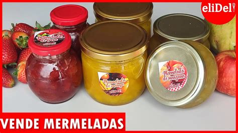 3 Mermerladas Caseras Para Vender 🍓fresa 🍎manzana Y Mango 🥭cómo Hacer Mermeladas Para Negocio