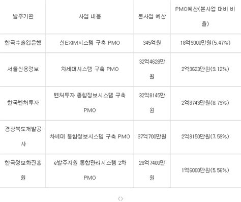 공공 Pmo 양적에서 질적성장으로 확대제안업체 늘어나 시장 안착 전자신문