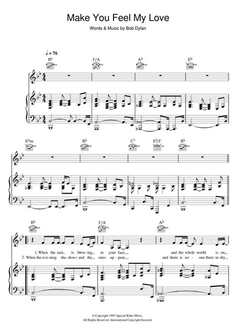 Learn To Play Adele Make You Feel My Love Sheet Music For Easy Piano In Minutes Sheet Music