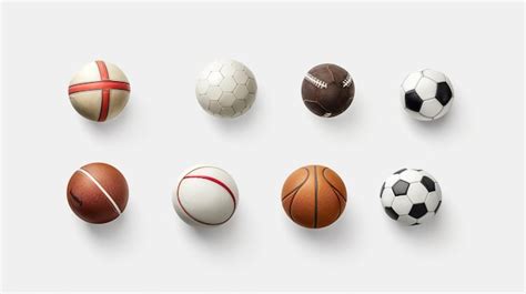 Premium AI Image | Sports balls isolated on white