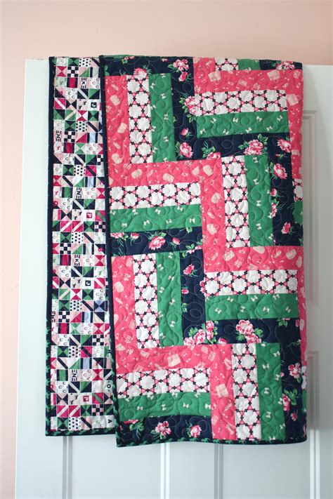 Quick Rail Fence Baby Quilt Tutorial Baby Quilt Tutorials Quilt