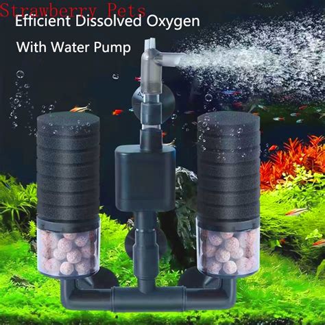 Aquarium Sponge Filter With Water Pump For Fish Tank Air Pump Skimmer