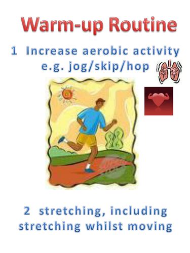 Warm Up And Cool Down Drills Teaching Resources