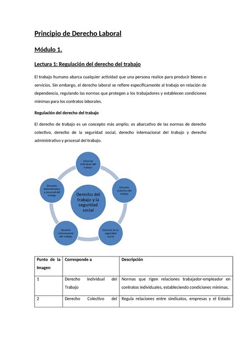 Resumen Principio S De Derecho Laboral Principio De Derecho Laboral