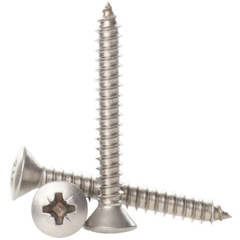 Stainless Steel Pozi Raised Countersunk Self Tapping Screws Bolt Base