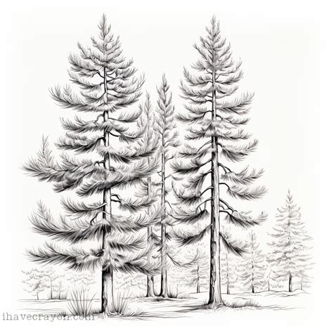 Pine Tree Coloring Pages For Nature Lovers