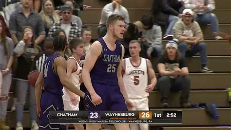 Mens Basketball Highlights At Waynesburg 2522 Youtube