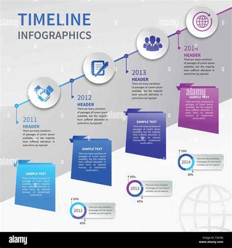 Paper Timeline Infographics Stock Vector Image And Art Alamy