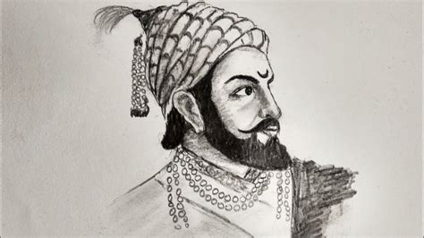 Shivaji Maharaj Graphite Pencil Face Drawing Step By Step Tutorial Very