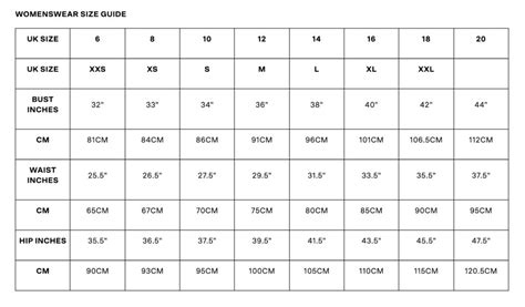 How To Measure Body Size Clothing Size Charts Conversion