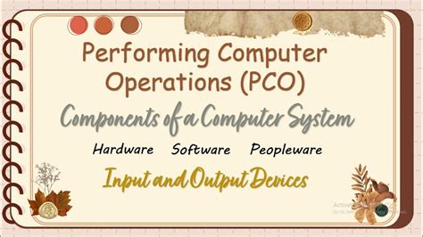 TLE 7 CSS Exploratory Performing Computer Operations Components Of