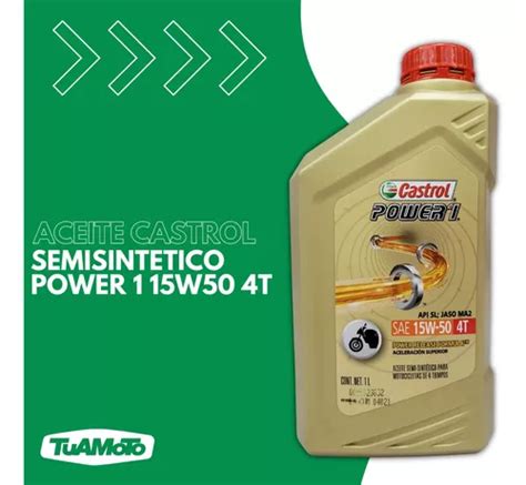 Aceite Semi Sint Castrol Power W Caja X Un Tuamoto En Venta