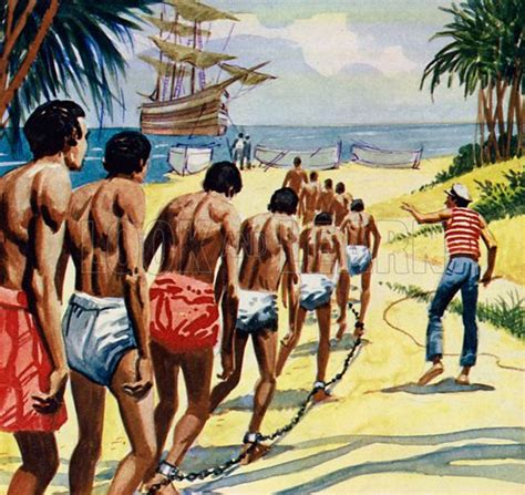 African Slaves Taken From The West Coast Of Africa Stock Image Look