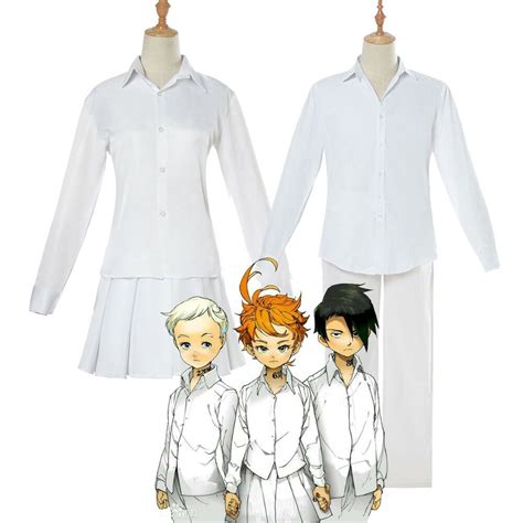 The Promised Neverland Yakusoku No Neverland Emma Cosplay Shirt Dress Norman Shirt Pants Uniform