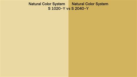 Natural Color System S 1020 Y Vs S 2040 Y Side By Side Comparison