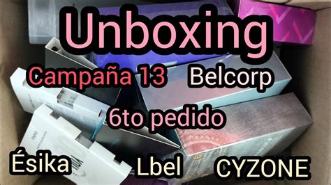 Unboxing de Belcorp Campaña 13 Esika Lbel Cyzone cyzone lbel