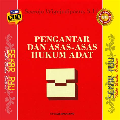 Jual Pengantar Dan Asas Asas Hukum Adat Surojo Wignjodipuro B