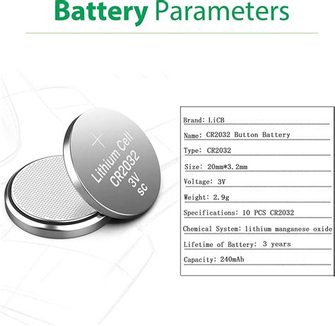 Licb Cr V Lithium Battery Pack