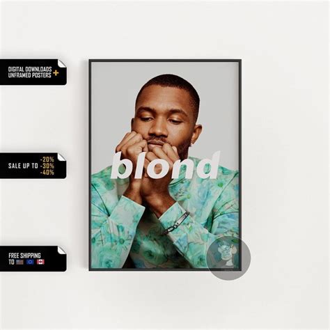 Frank Ocean Blonde Album Cover Poster Create Your Own Etsy In 2022