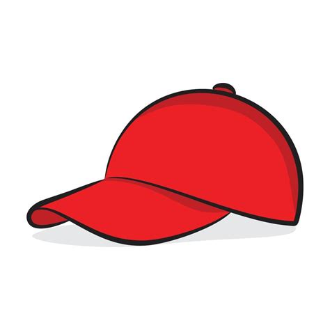 A Drawing Of Cap And Baseball Cap Icon Base Ball Hat Design Vector Art