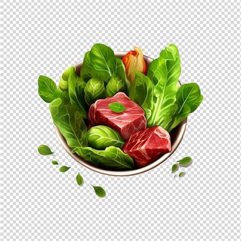 Premium PSD Healthy Foods Illustration