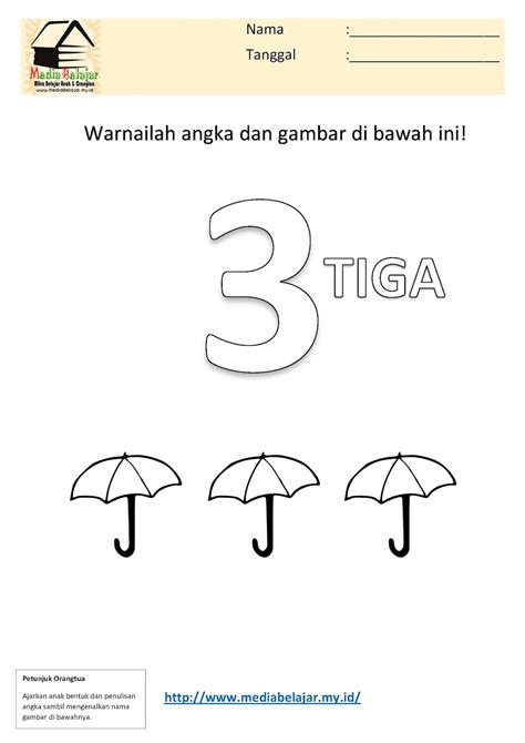 Detail Gambar Mewarnai Angka 1 10 Koleksi Nomer 32