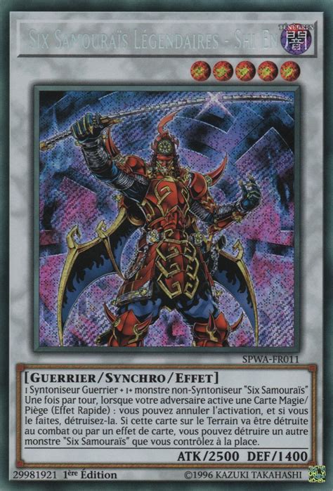 Stor Fr Six Samoura S L Gendaires Shi En Yu Gi Oh