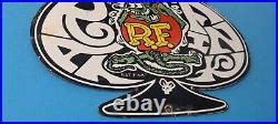 Vintage Rat Fink Porcelain Rod Gas Oil Ed Roth Auto Service Station Hot Rod Sign Vintage