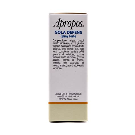 Apropos Gola Defens Spray Forte Ml Desa Pharma Dea Salus