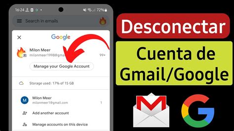 C Mo Cerrar Sesion En Gmail En Celular Como Sair Da Conta Google