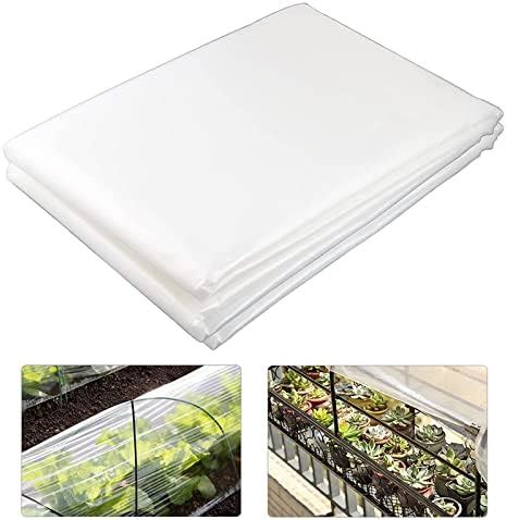 NW 4m x 6m Clear Polythene Sheeting 75mu/ 300g Waterproof Plastic ...