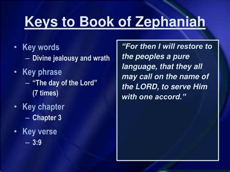 Ppt Old Testament Survey The Book Of Zephaniah Powerpoint